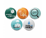 Quaranteam Pinback Buttons